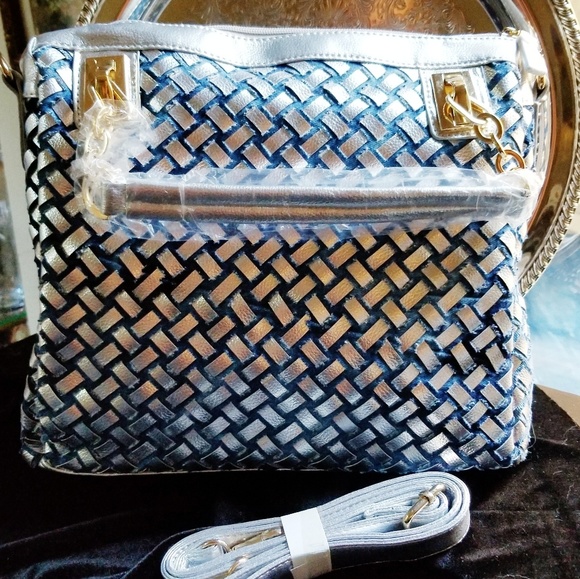 Designer Denim Bling Shoulder/Crossbody Bag NWT - Picture 2 of 7